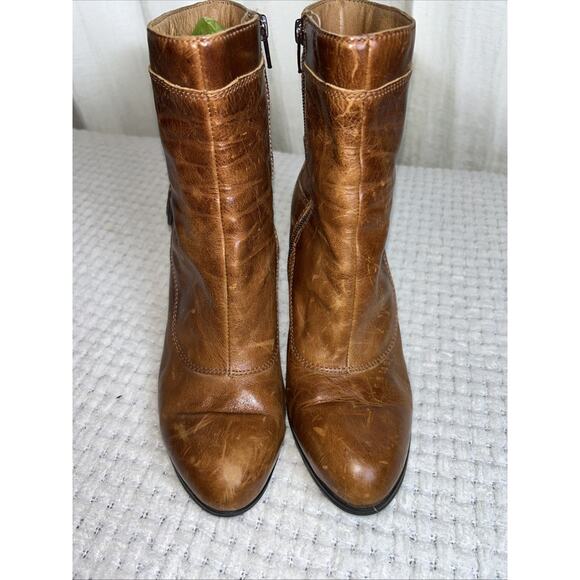 Born-Shoes Womens 8.5 Vivi Heel Boot Zip Buckle Leather Ankle Booties - Picture 2 of 11